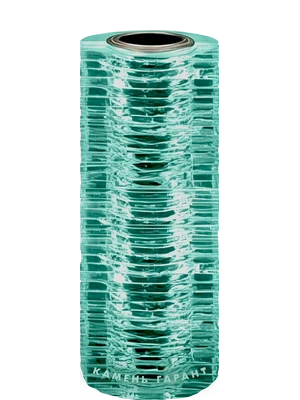 Круглая ваза из природного стекла